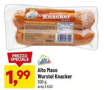 DPiù Alto Maso Wurstel Knacker 300 g offerta