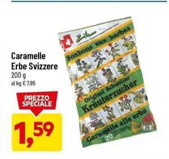 DPiù Caramelle Erbe Svizzere 200 g offerta