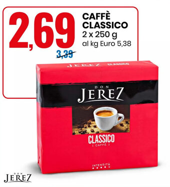 Eurospin Jerez Caffè Classico 2 x 250 g offerta