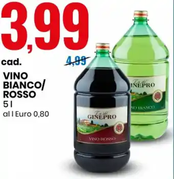 Eurospin Ginepro Vino Bianco/Rosso 5 offerta