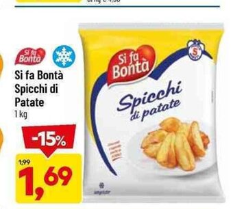 DPiù Si fa Bontà Spicchi di Patate 1 kg offerta