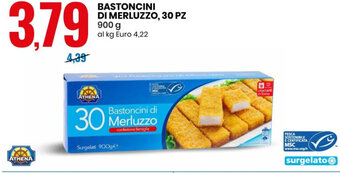 Athena Bastoncini di Merluzzo, 30 pz 900 g