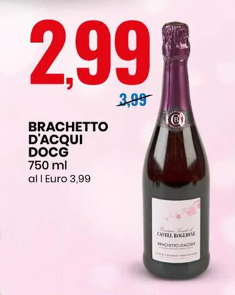 Eurospin Brachetto d'Acqui Docg 750 ml offerta