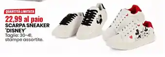 Eurospin Scarpa Sneaker 'Disney' Taglie: 30-41 offerta