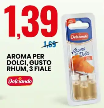 Eurospin Dolciando Aroma per Dolci, Gusto Rhum, 3 Fiale offerta