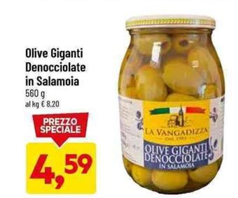 DPiù Olive Giganti Denocciolate in Salamoia 560 g offerta