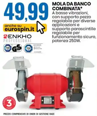 Eurospin Enkho Mola da Banco Combinata offerta