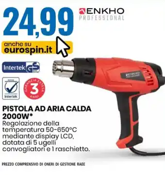 Enkho Pistola Ad Aria Calda 2000W