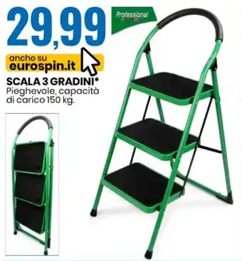 Eurospin Professional Scala 3 Gradini 150 kg offerta
