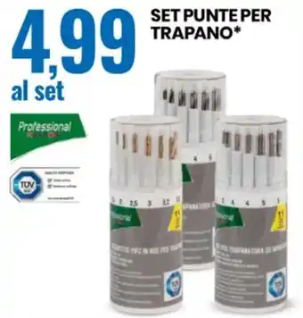 Eurospin Professional Set Punte per Trapano offerta
