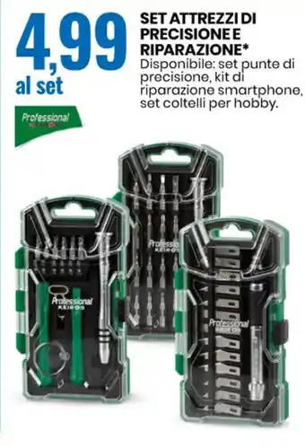 Eurospin Professional Set Attrezzi di Precisione e Riparazione offerta