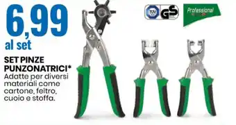Professional Set Pinze Punzonatrici