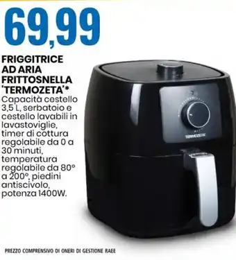 Eurospin 'Termozeta' Friggitrice Ad Aria Frittosnella 3,5 L offerta