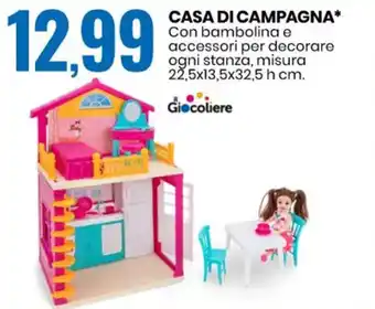 Eurospin Il Giocoliere Casa di Campagna 22,5x13,5x32,5 h cm offerta