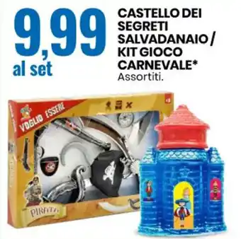 Eurospin Castello dei segreti salvadanaio / Kit Gioco Carnevale offerta