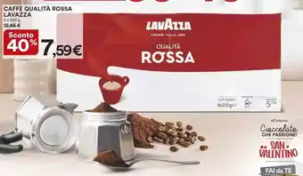 Ipercoop Lavazza Caffè Qualità Rossa 4 x 250 g offerta