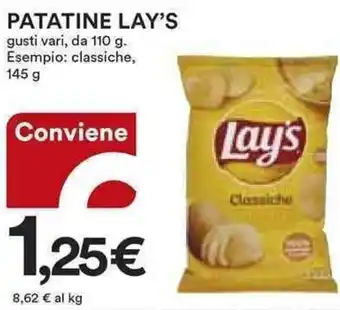 Ipercoop Lay's Patatine 110 g/145 g offerta