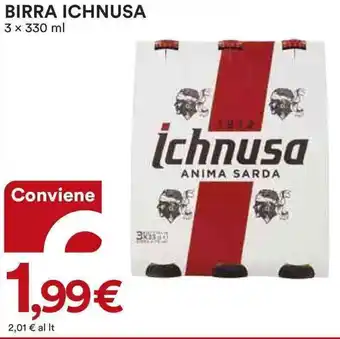 Ipercoop Ichnusa Birra 3 x 330 ml offerta
