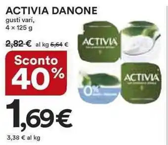Ipercoop Danone Activia 4 x 125 g offerta