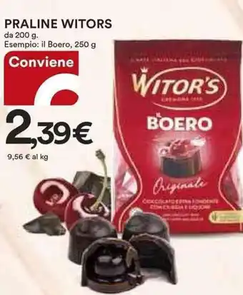 Ipercoop Witor's Praline 200 g, 250 g offerta