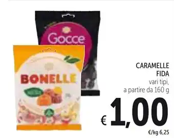 Spazio Conad Fida Caramelle 160g offerta