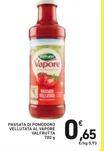 Spazio Conad Valfrutta Passata di Pomodoro Vellutata al Vapore 700g offerta