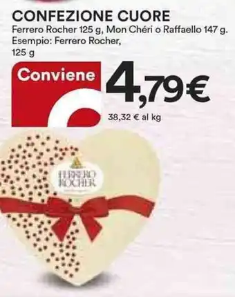 Ipercoop Ferrero Rocher Confezione Cuore 125 g, 147 g offerta
