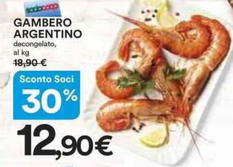 Ipercoop Gambero Argentino offerta