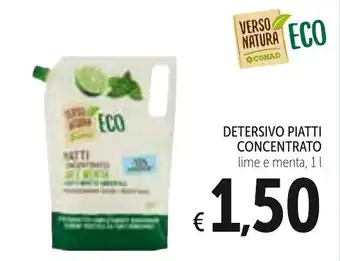 Spazio Conad Verso Natura Eco Piatti Concentrato Detersivo 1l offerta