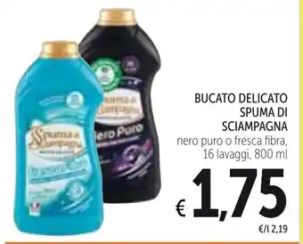 Spazio Conad Spuma di Sciampagna Bucato Delicato 16 lavaggi 800ml offerta