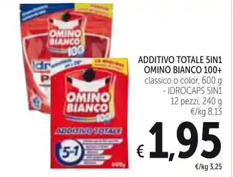 Spazio Conad Omino Bianco 100+ Additivo Totale 5in1 600g/240g offerta