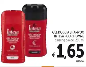 Spazio Conad Intesa Pour Homme Gel Doccia Shampoo 250ml offerta