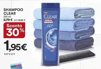 Ipercoop Clear Shampoo 225 ml offerta