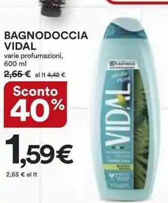 Ipercoop Vidal Bagnodoccia 600 ml offerta