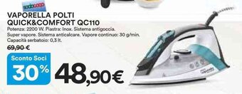 Ipercoop Vaporella Polti Quick&Comfort QC110 offerta