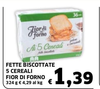 Fette Biscottate 5 Cereali Fior Di Forno 324 g