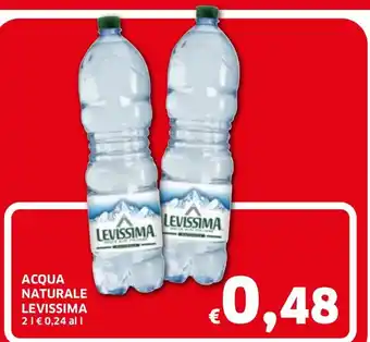 Ecu Discount Acqua Naturale Levissima 2L offerta