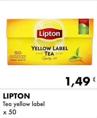 Lipton Tea yellow label x 50
