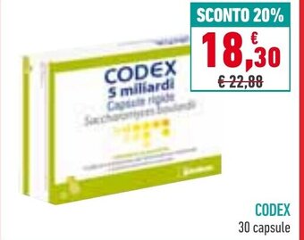 Spazio Conad Codex 30 capsule offerta