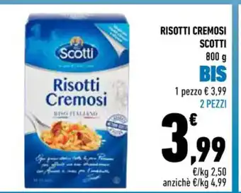 Conad Scotti Risotti Cremosi 800 g 1 pezzo offerta