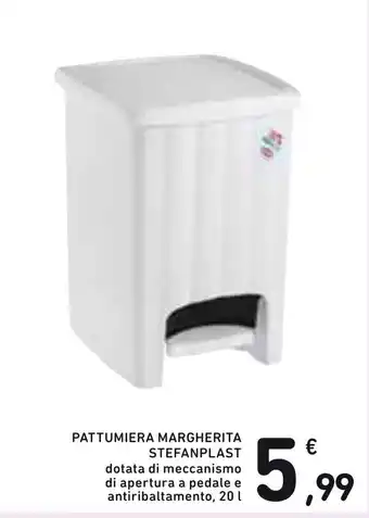 Spazio Conad Pattumiera Margherita Stefanplast 20l offerta