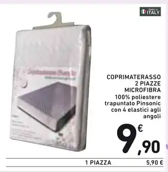 Spazio Conad Coprimaterasso 2 Piazze Microfibra offerta