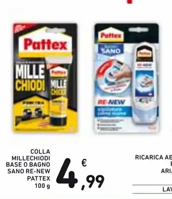 Spazio Conad Pattex Millechiodi Base o Bagno Sano Re-New Colla 100g offerta