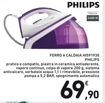 Spazio Conad Philips Ferro A Caldaia HI591930 offerta
