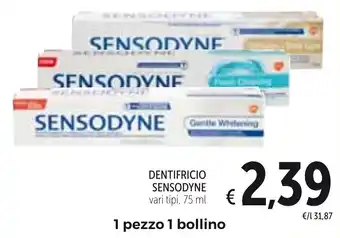 Spazio Conad Sensodyne Dentifricio 75ml offerta