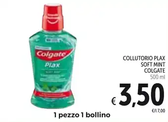 Spazio Conad Colgate Plax Soft Mint Collutorio 500ml offerta
