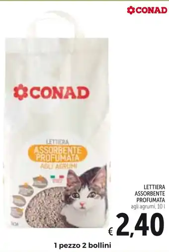Spazio Conad Lettiera Assorbente Profumata 10l offerta