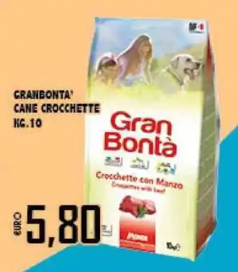 Big Food Granbontà Cane Crocchette 10kg offerta