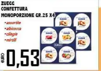 Big Food Zuegg Confettura Monoporzione 25gr x 4 offerta