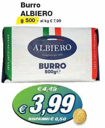 Prix Quality Albiero Burro g 500 offerta